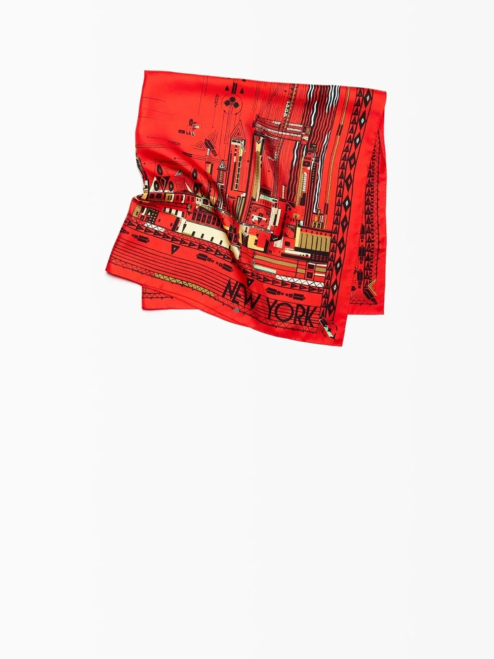 Chanel MÉTIERS D’ART 2026 SQUARE SCARF NYC New York Skyline